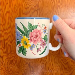 1991 Floral Mug - vintage Flower Inc. Balloons mug - vintage floral mug